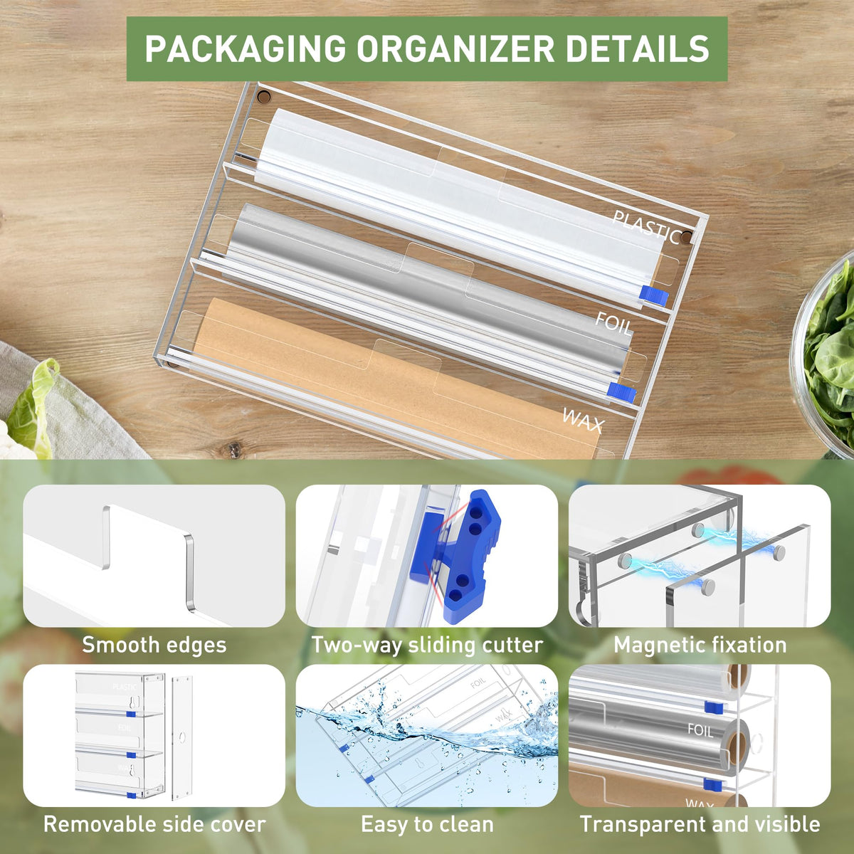 FUKANG 45-degree angled dispenser enabling easy one-handed pulling