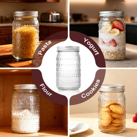 FULGNU four pack keeps favorites organized on kitchen shelves with easy access
