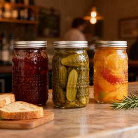 FULGNU glass jars are lead free and dishwasher safe for simple cleanup