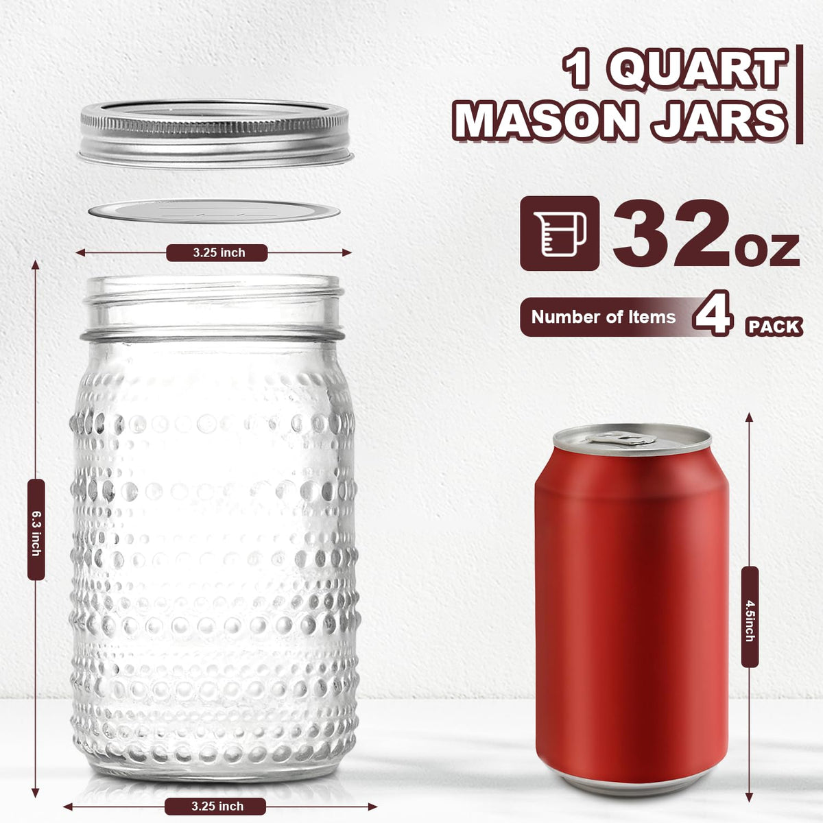 FULGNU embossed hobnail texture adds vintage charm to pantry storage