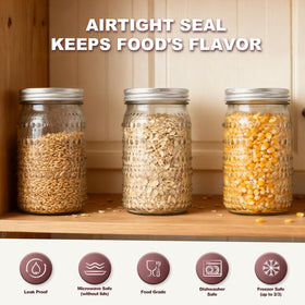 FULGNU jars suit canning beverages rustic displays and meal prep ideas