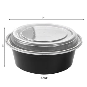 FULING airtight lid on round containers preserves freshness during fridge storage.