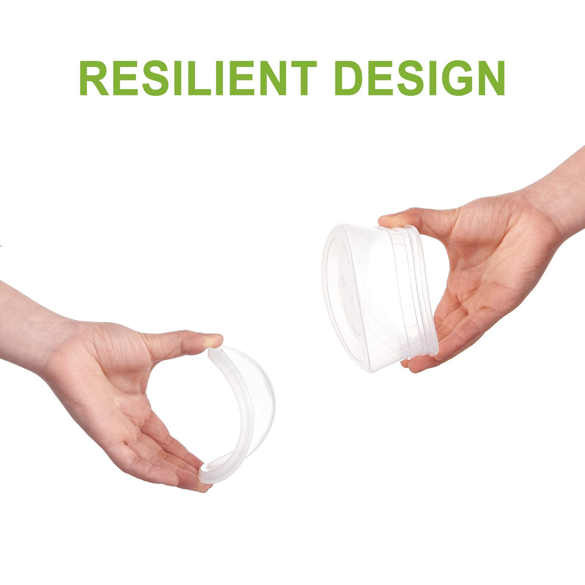 FULING leakproof airtight lids prevent spills while preserving freshness in the fridge.