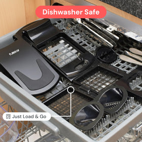 Fullstar chopper is top-rack dishwasher safe for easy cleanup.