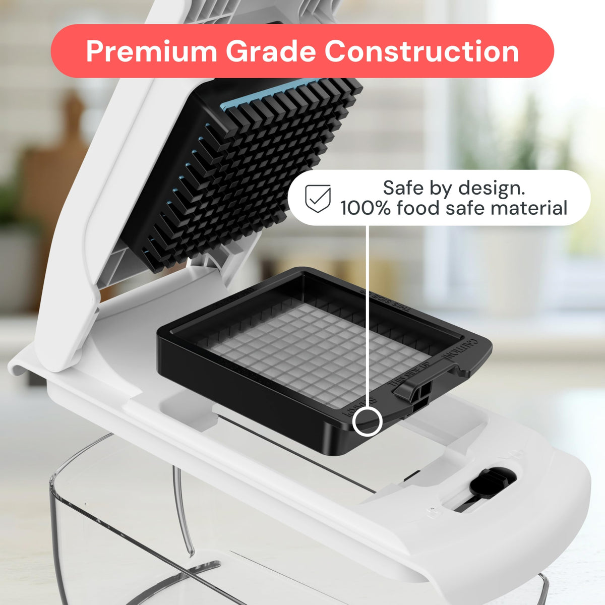 Fullstar All-in-1 chopper on top rack dishwasher for easy cleaning.