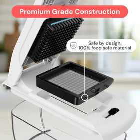 Fullstar All-in-1 chopper on top rack dishwasher for easy cleaning.