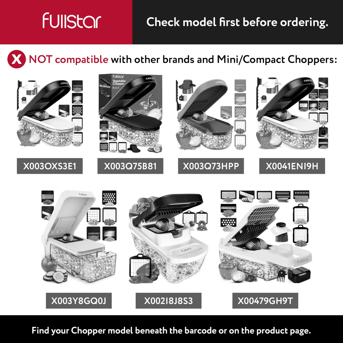 Fullstar large dice blade replacement for potato dicing.