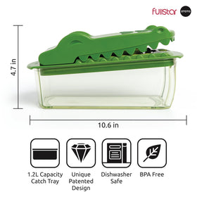 Fullstar Croc Chop 1200ml catch tray for easy meal assembly