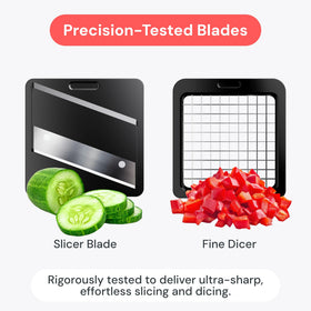 Fullstar Daily Chopper fine dicer helps you chop salad-ready ingredients.