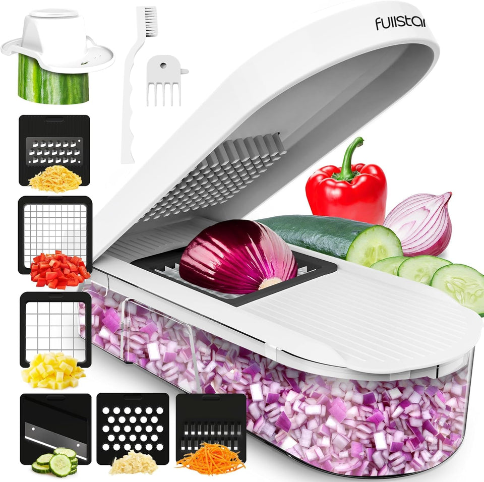 Fullstar 6-in-1 mandoline assembly for versatile prep