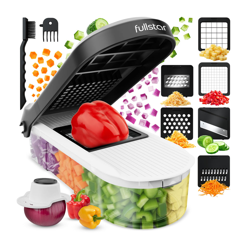 Fullstar 6-in-1 mandoline blades offering precise, uniform cuts for every task.