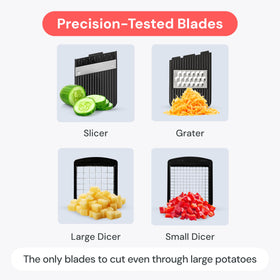 Fullstar mandoline slicer non-slip base adds stability during use.