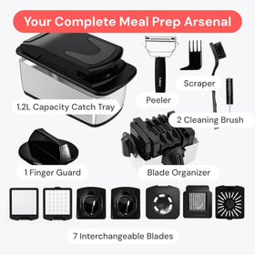 Fullstar Pro Chopper compact storage fits neatly in small kitchens.