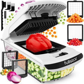 Fullstar Original Pro Chopper in action for quick weeknight dicing.