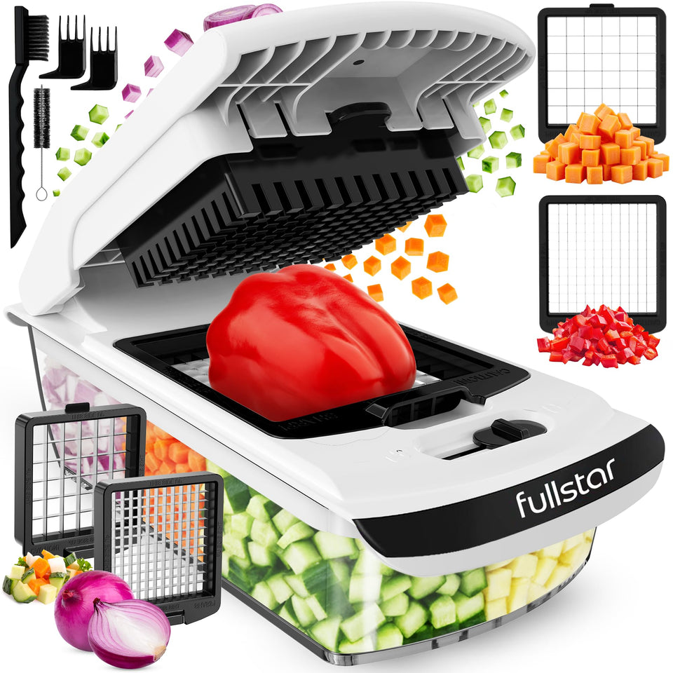 Fullstar Original Pro Chopper in action for quick weeknight dicing.