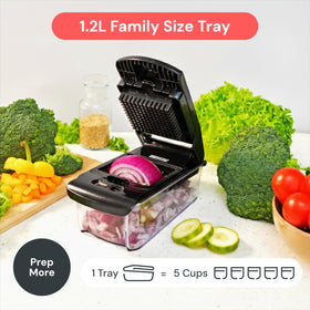 Fullstar chopper non-slip base keeps it stable on the counter.