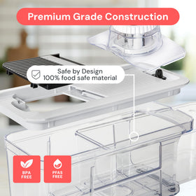 Fullstar XL grater and shredder attachment adds texture to salads.