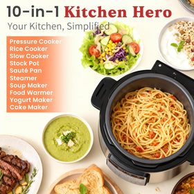 Fullwill 12-in-1 control panel enables versatile one-pot meals.
