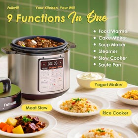 Fullwill 12-smart-programs control panel enables quick, confident meal selection.
