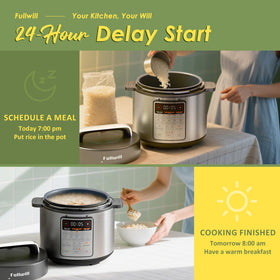 Fullwill dishwasher-safe parts help save time after cooking.