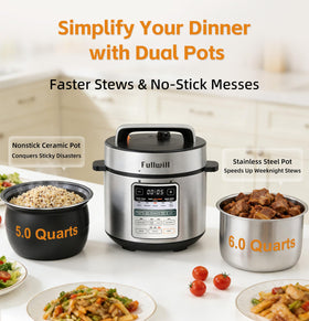 Fullwill 6-quart stainless steel pot for family meals