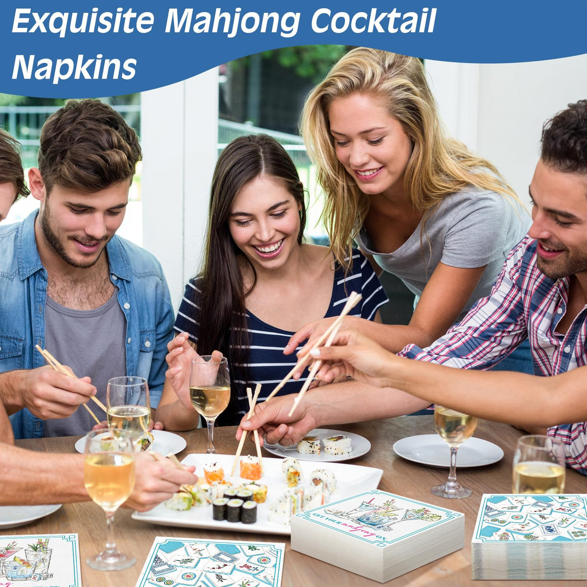 Fulmoon mahjong napkins for parties simplify serving and guest refreshment during events.