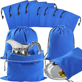 Fumete 18x18 anti-tarnish silver storage bag protects jewelry and silverware from tarnish