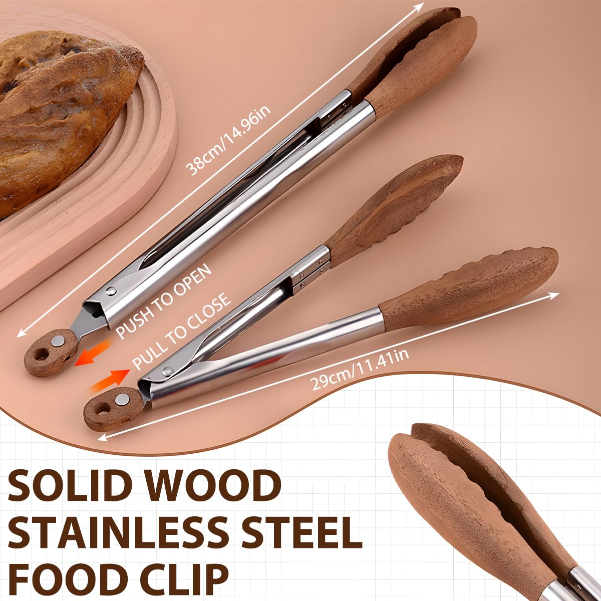FunApricity 10-inch tongs ideal for daily cooking and salads