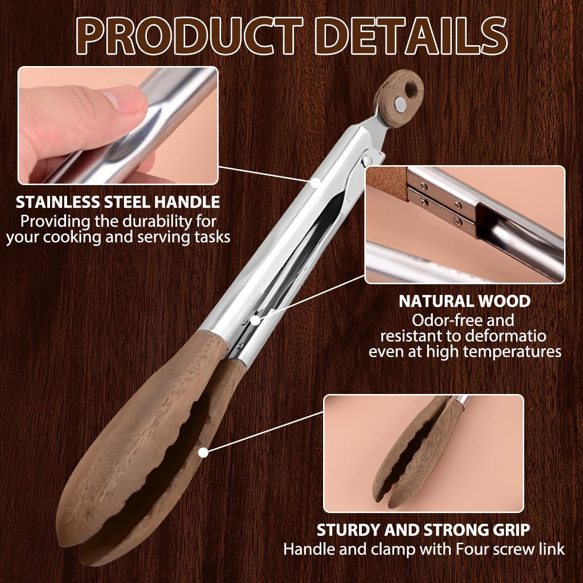 FunApricity wooden tips resting on warm walnut for stylish contrast