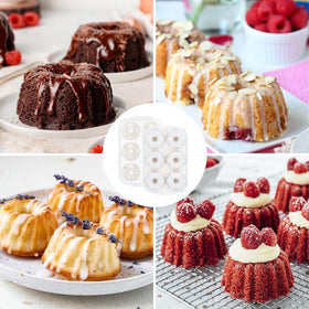 FUNBAKY molds ideal for bite-sized desserts, jello shots, and party favors.