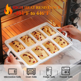 FUNBAKY sturdy frame supports safe oven transfers.