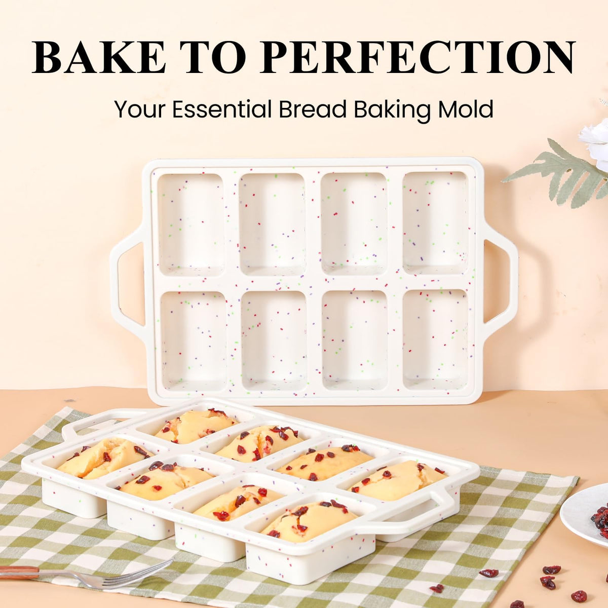 FUNBAKY two-pack saves space while baking multiple treats.