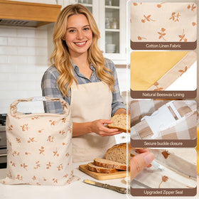 Funcoo bread storage for pantry, fridge, and picnic use.