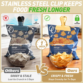 FUNFERY easy-use snack clips clipping bags quickly