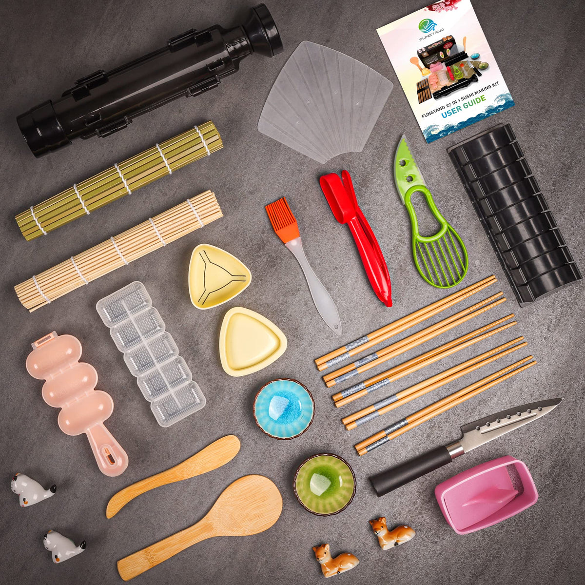 FUNGYAND Chopsticks and rests elevate home dining presentation.