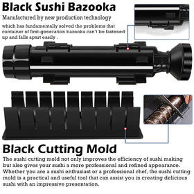 FUNGYAND Musubi maker creates compact, neatly formed musubi snacks.