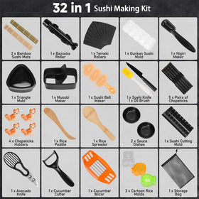 FUNGYAND dishwasher-safe parts simplify cleanup after family sushi night