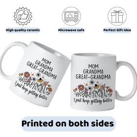 FUNITZ 11oz ceramic mug, durable and microwave-safe for daily use.