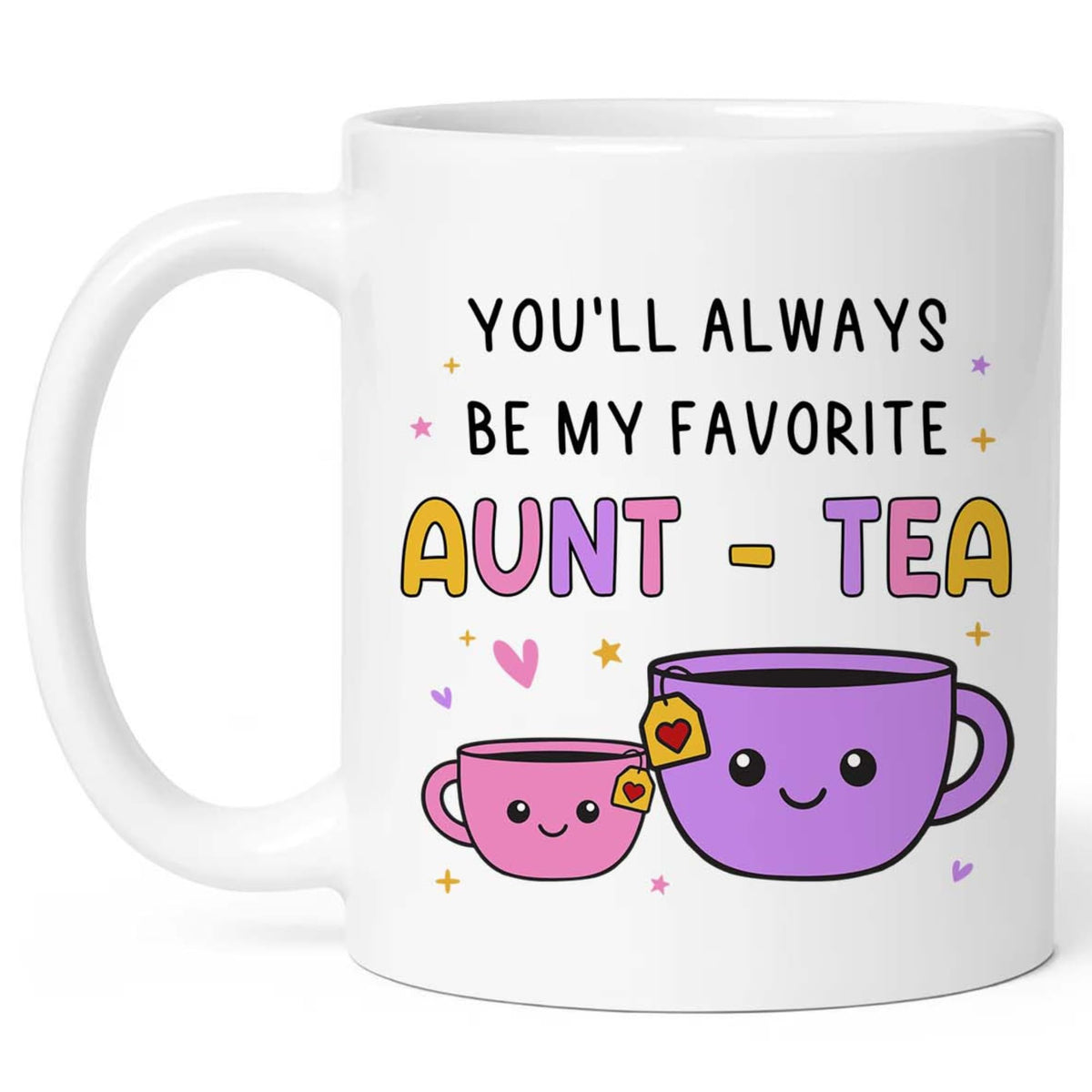 FUNITZ Aunt Tea Mug front view highlighting heartwarming design for daily coffee rituals