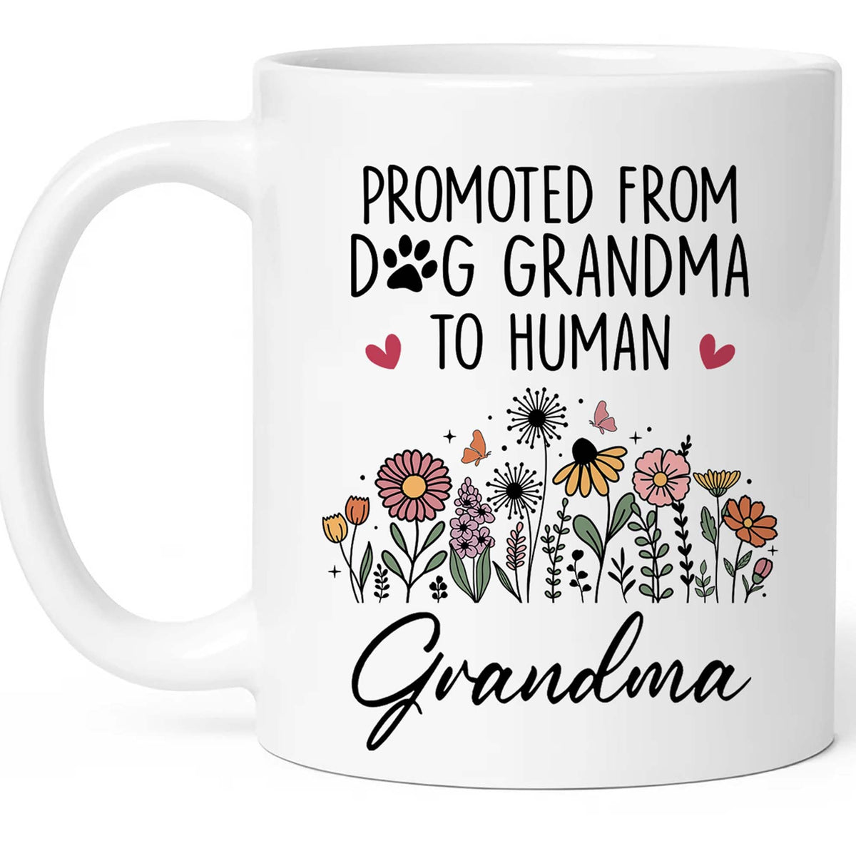FUNITZ grandma-to-be mug front view with double-sided print for a joyful reveal