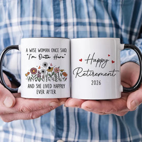 FUNITZ retirement mug desk-use demonstrates practicality on coffee breaks or note-taking