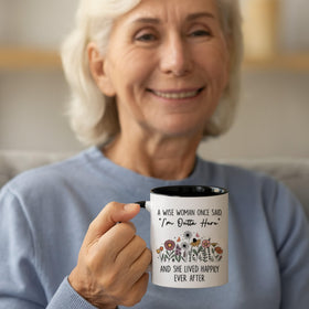 FUNITZ retirement mug double-sided-print keeps message visible for both-handed use