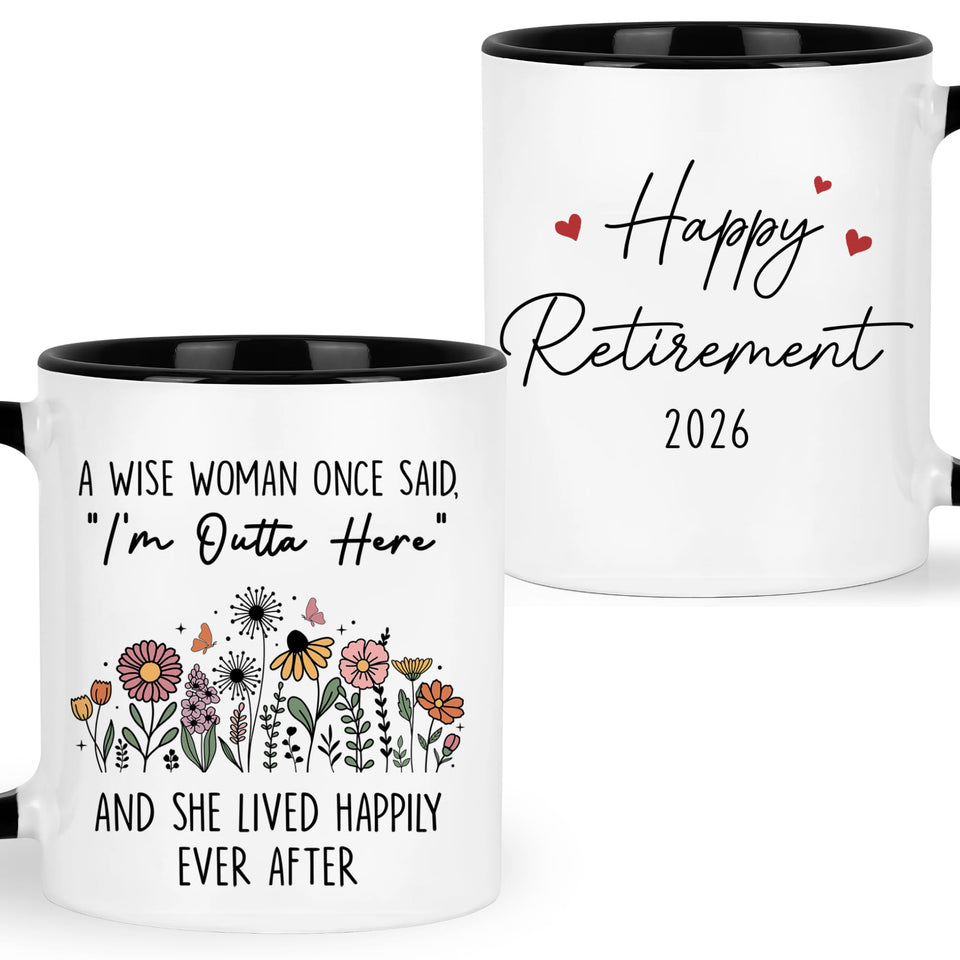FUNITZ retirement mug front view ready for gifting during work celebrations