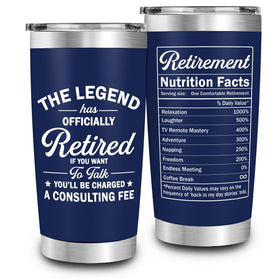 FUNITZ retirement tumbler for daily use preserves temperature and fits in most cup holders