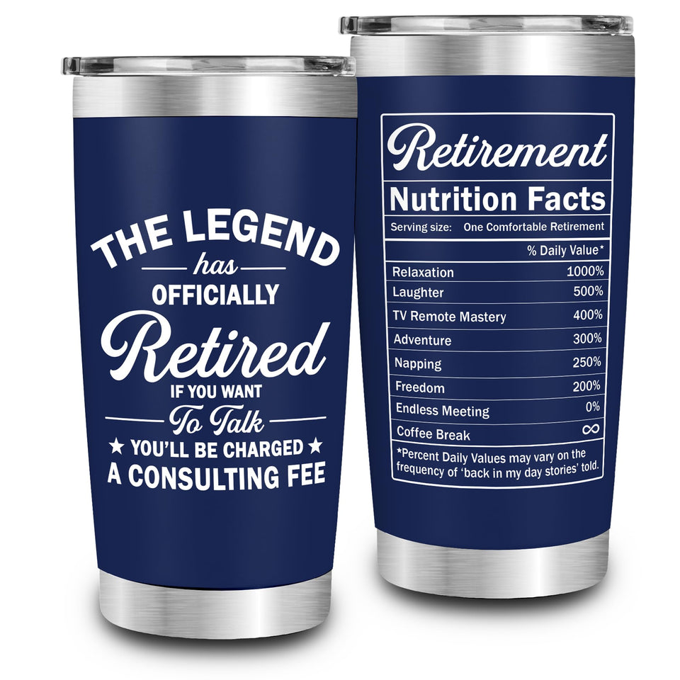 FUNITZ retirement tumbler for daily use preserves temperature and fits in most cup holders