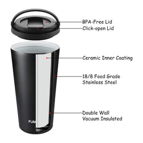 Funkrin copper-plated stainless steel body emphasizes durability.