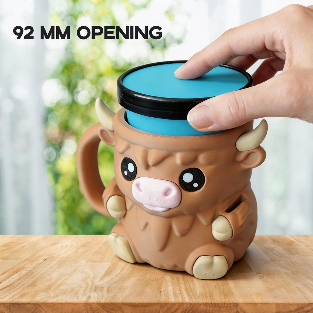 Funky Wizard fits standard 16 oz pints with precise 92 mm top diameter.