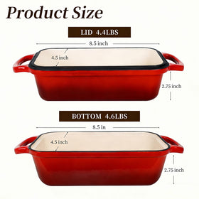 FUNKYLEE 2-in-1 loaf pan with lid designed for versatile home baking.