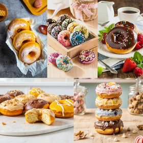 FUNLAVIE easy-release donuts emerging from pan.
