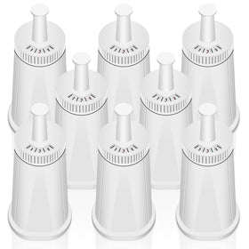 Funmit 8-pack water filter for Breville, front view, improving filtration performance for espresso